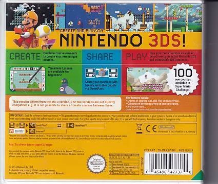 Super Mario Maker - Nintendo Selects - Nintendo 3DS Spil - (B Grade) (Genbrug)